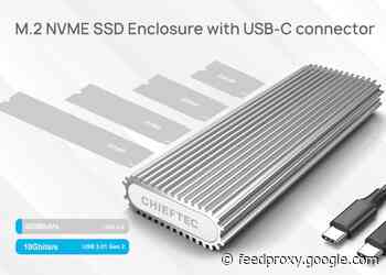 CHIEFTEC M.2 NVME SSD enclosure with USB-C connection