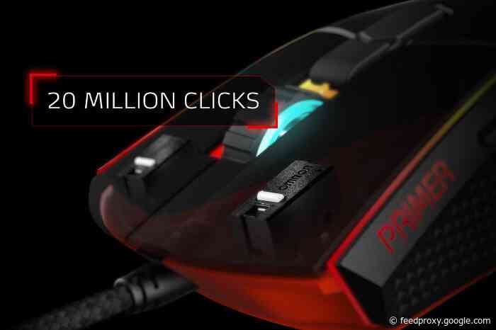 ADATA XPG PRIMER gaming mouse fitted with Omron switches