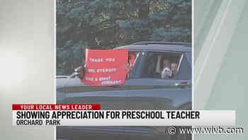 Students, parents organize parade to thank pre-school teacher in Orchard Park