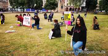 Moving photographs from tonight's Black Lives Matter protest