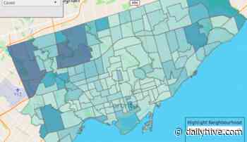 This interactive Toronto map shows coronavirus cases by neighbourhood | News - Daily Hive