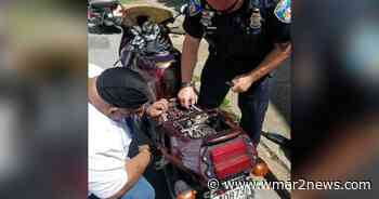 Biker's post thanking Baltimore City police officer goes viral - wmar2news.com