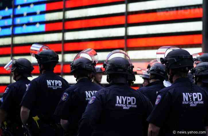New York cop who shoved race protester charged