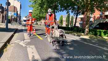 À Arras, des bandes jaunes pour faire plus de place au vélo - L'Avenir de l'Artois