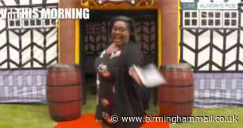 Alison Hammond transforms her garden into an inflatable PUB