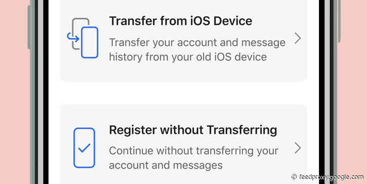 Signal now lets users transfer all messages to a new iPhone. Here’s how it works
