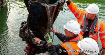 The removal of Colston statue from harbour in eight pictures