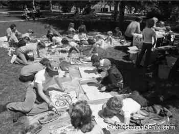 Throwback Thursday: Art class in the park