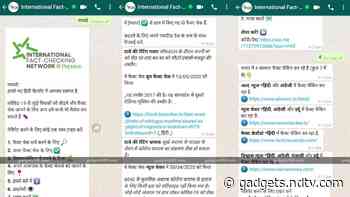 Global Fact-Checking WhatsApp Chat Bot for COVID-19 Gets Hindi Language Support