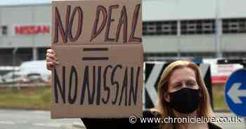 Protesters gather at Nissan plant in protest against no-deal Brexit