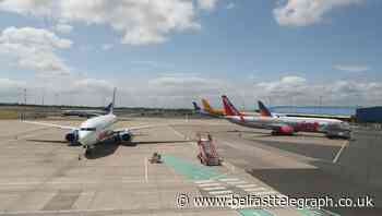 Belfast International Airport resumes first passenger flight on Monday