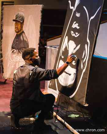 Meet Ange Hillz: The Houston speed artist who painted George Floyd during his funeral