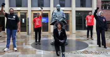 Black Lives Matter protest in Newcastle as BAME politicians 'take a knee'