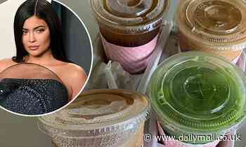 Kylie Jenner collaborates with LA-based Alfred Coffee as she shows off branded beverage cups