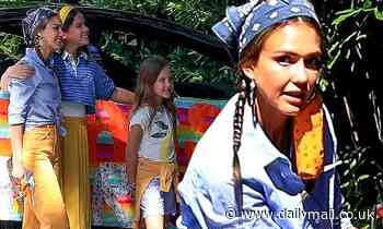 Jessica Alba wears festive braids while celebrating daughter Honor's graduation