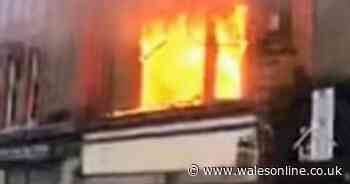 Fire crews called to blaze at four properties in Tonypandy town centre