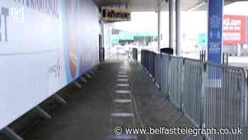 First look at new Belfast International Airport setup...where passengers risk arrest for not following safety regulations
