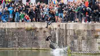 Monuments deemed racist topple in wake of George Floyd's killing