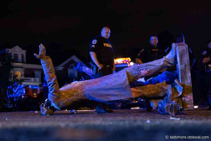 Jefferson Davis Statue Torn Down By Protesters In Richmond, Virginia