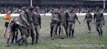St Helens v Warrington Wolves mudbath at Knowsley Road in 1982 - St Helens Star