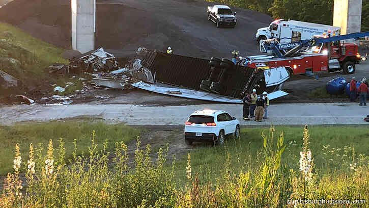 Driver Of Tractor Trailer Dies In Crash Along I-70 In Washington County
