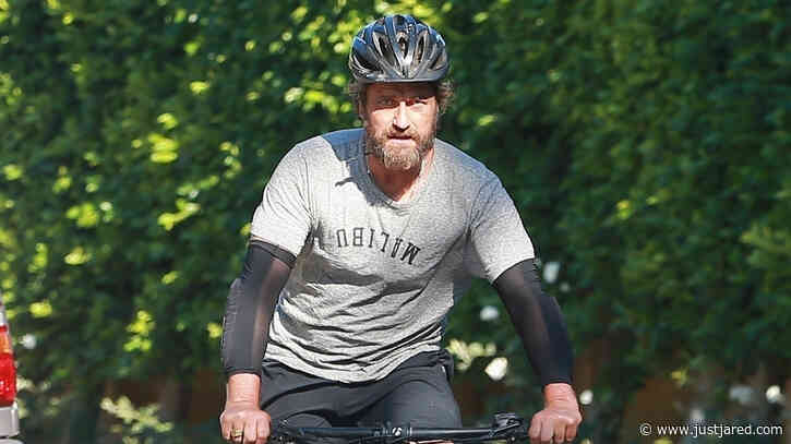 Gerard Butler Goes a Bike Ride After His Movie News Gets Announced