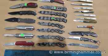 Merc driver rumbled with 28 blades in boot planned to sell them at his shop