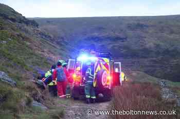Holcombe Moor sees mountain rescue teams search for injured cyclist