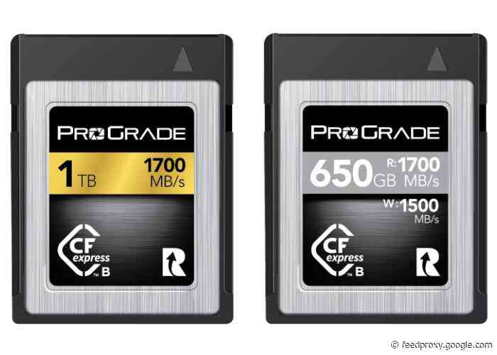 New ProGrade Digital CFexpress Type B memory cards are now even faster