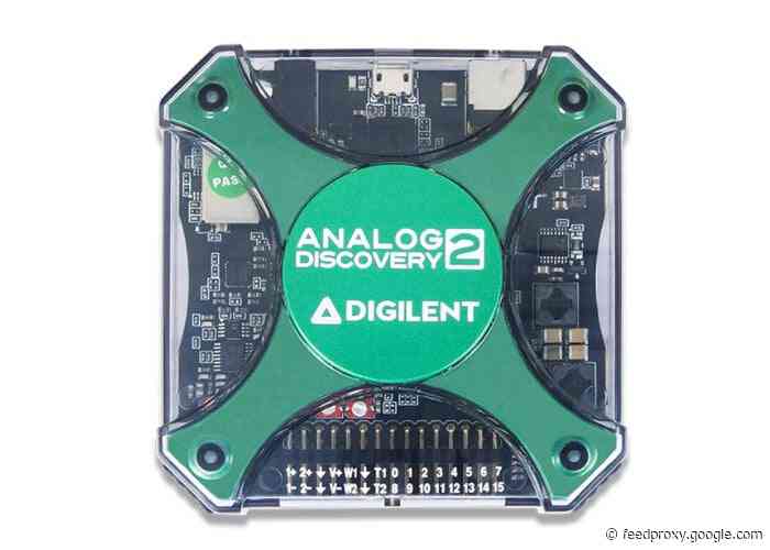 Digilent analog discovery 2 USB oscilloscope and logic analyzer