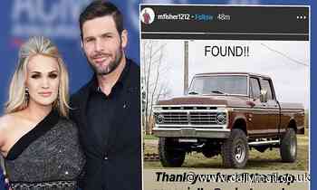 Carrie Underwood's husband Mike Fisher thanks Edmonton police for locating his stolen truck