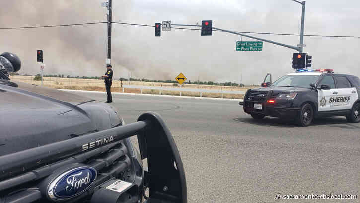 Fast-Moving Grass Fire Near Sloughhouse Prompts Evacuations; 350 Acres ...