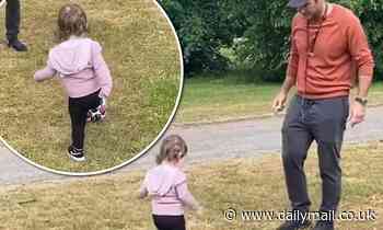 Christine Lampard shares sweet video of daughter Patricia, 21 months, playing football with Frank