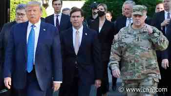 The US military -- which Trump often uses to bolster himself as a commander in chief -- is moving on from the President on racial inequality