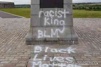 Robert the Bruce statue vandalised with 'racist king' graffiti - St Helens Star