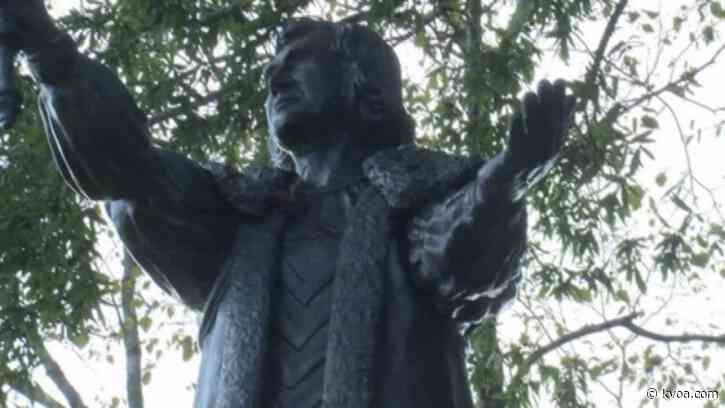 Christopher Columbus statue removed from South Carolina park