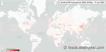 ESA’s new online map tool shows pollution levels around the world