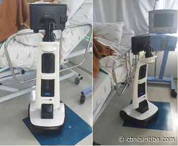 Hospital Cajuru uso robô para realizar "visitas" de familiares - CBN Curitiba - CBN Curitiba - CBN Curitiba