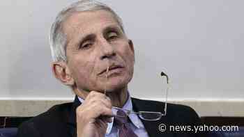 Does Fauci wear a mask when he goes running?