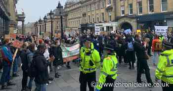 Watch as police separate Black Lives Matter protesters and counter-demo