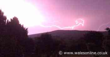 Met Office yellow weather alert for thunder and hail in parts of Wales