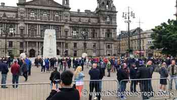 Hundreds turn out ‘to protect’ Glasgow war memorial