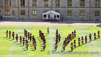 In Pictures: Soldiers socially distance to mark Queen’s official birthday