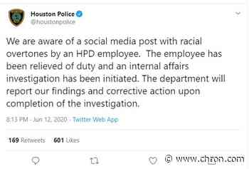 HPD officer relieved of duty after publishing 'social media post with racial overtones'