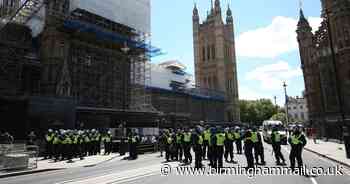 Fury as man urinates next to cop memorial in London protests