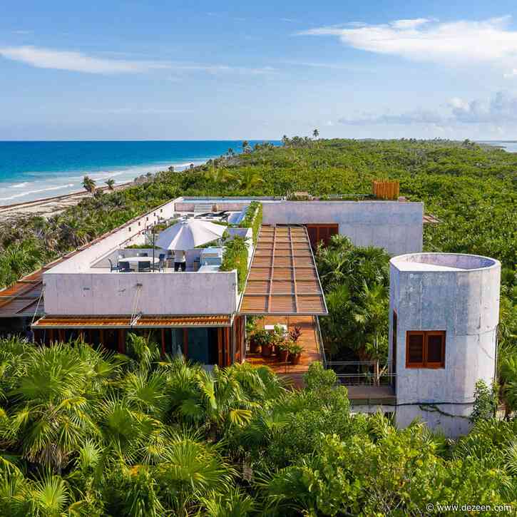 Productora designs Casa Bautista on beach in Tulum nature preserve