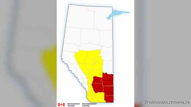 Thunderstorm watch issued for parts of Alberta