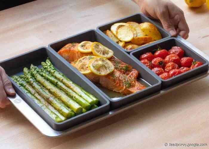 Innovative Cheat Sheets cooking system is perfect for one pan meals