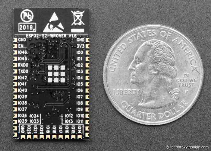 ESP32-S2-WROVER module with 4 MB flash and 2 MB PSRAM