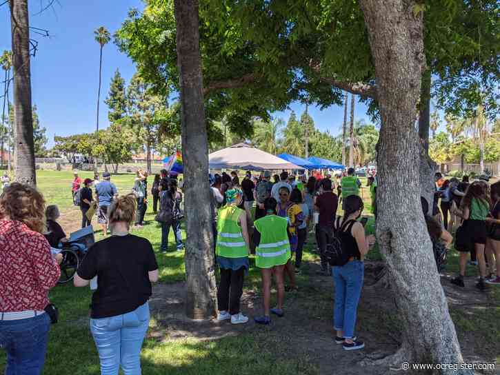 More than 100 gather in Anaheim park to rally against police brutality